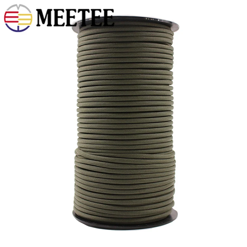 Паракорд 1 рулон 100% полиэстер 4 мм 9 ядер для выживания парашютный шнур браслет