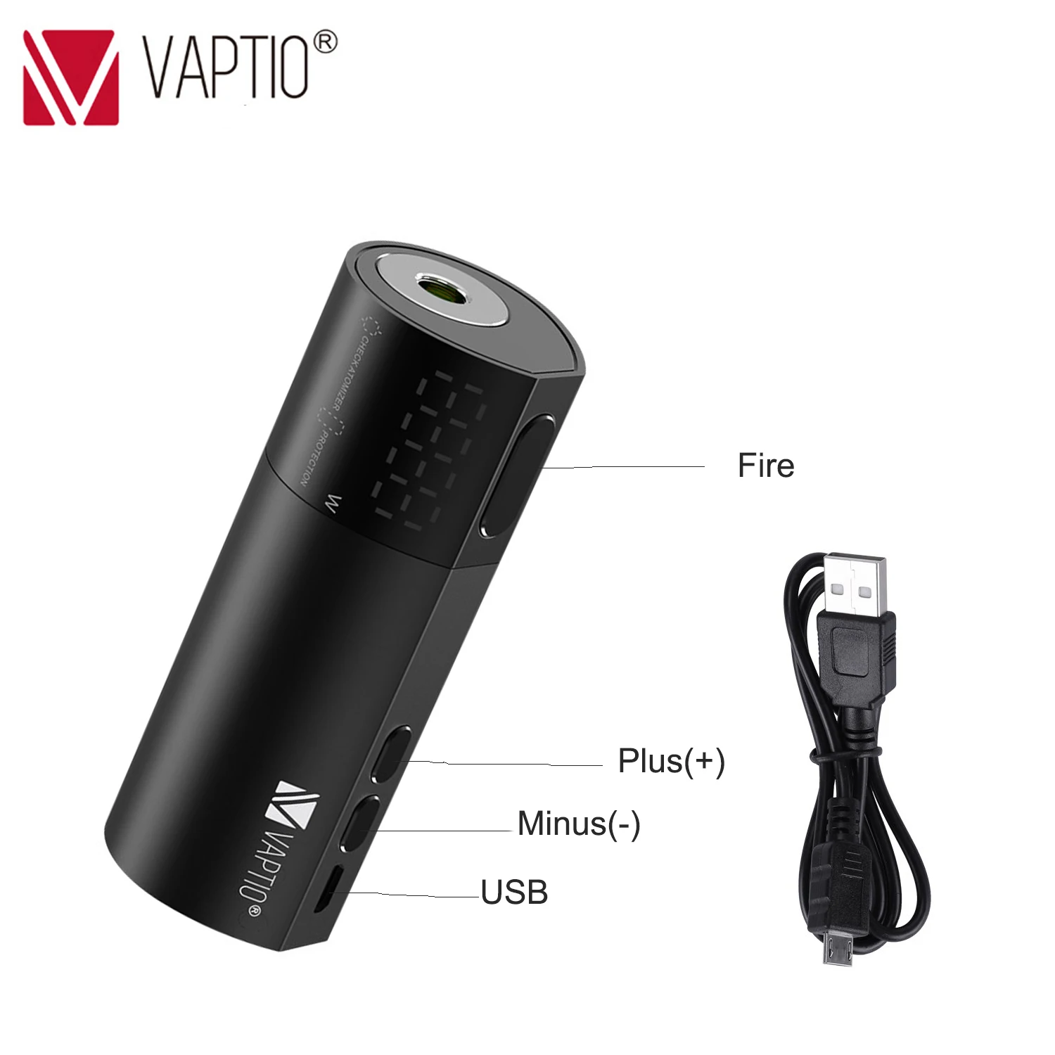100 Вт электронная сигарета испаритель Vape mod Vaptio VEX коробка MOD поддержки внешних