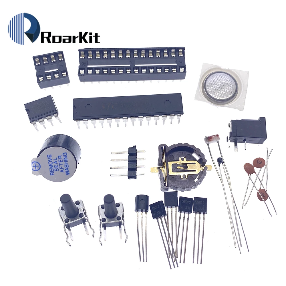 4 биты DIY цифровые часы 1 дюйм электронный микроконтроллер комплект светодиодная