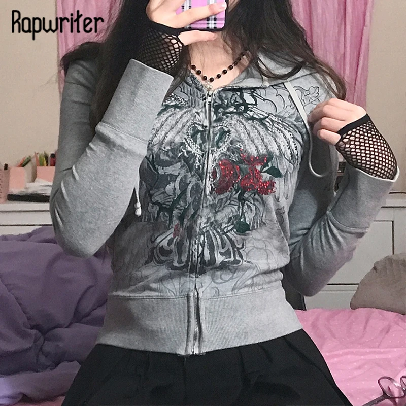 

Женский кардиган-свитшот с капюшоном, с принтом