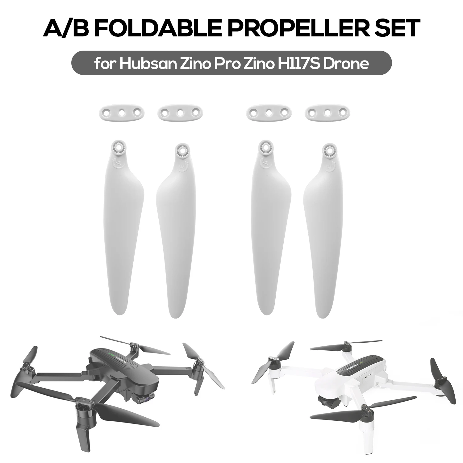 Складной пропеллер A/B Набор пропеллеров для дрона Hubsan Zino Pro H117S|Детали и