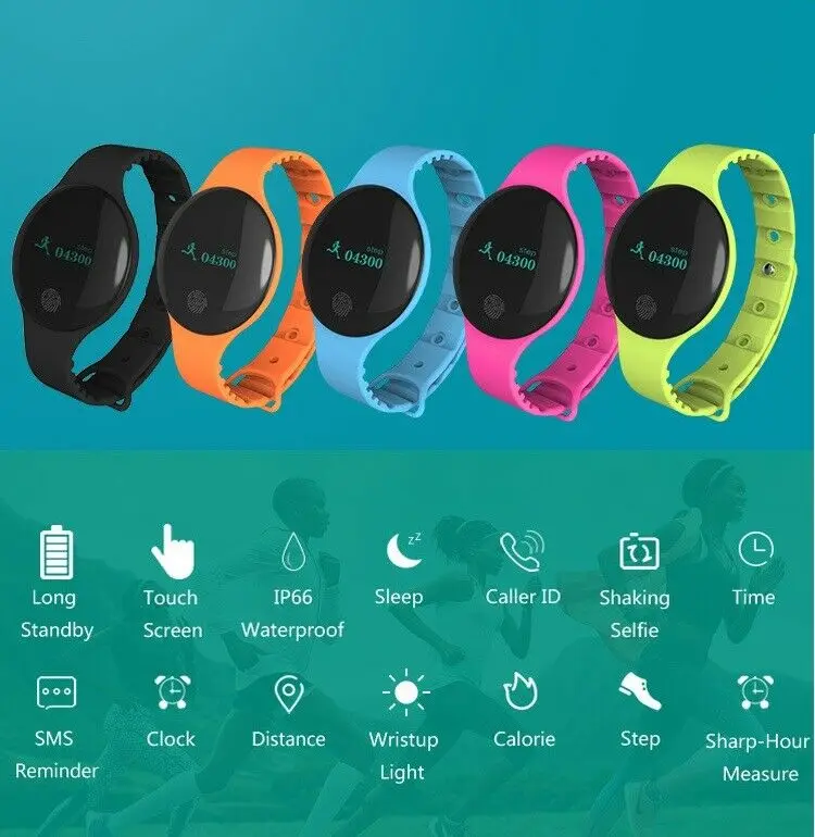 

Умный фитнес-трекер с Bluetooth, спортивные часы, шагомер для IOS, Android