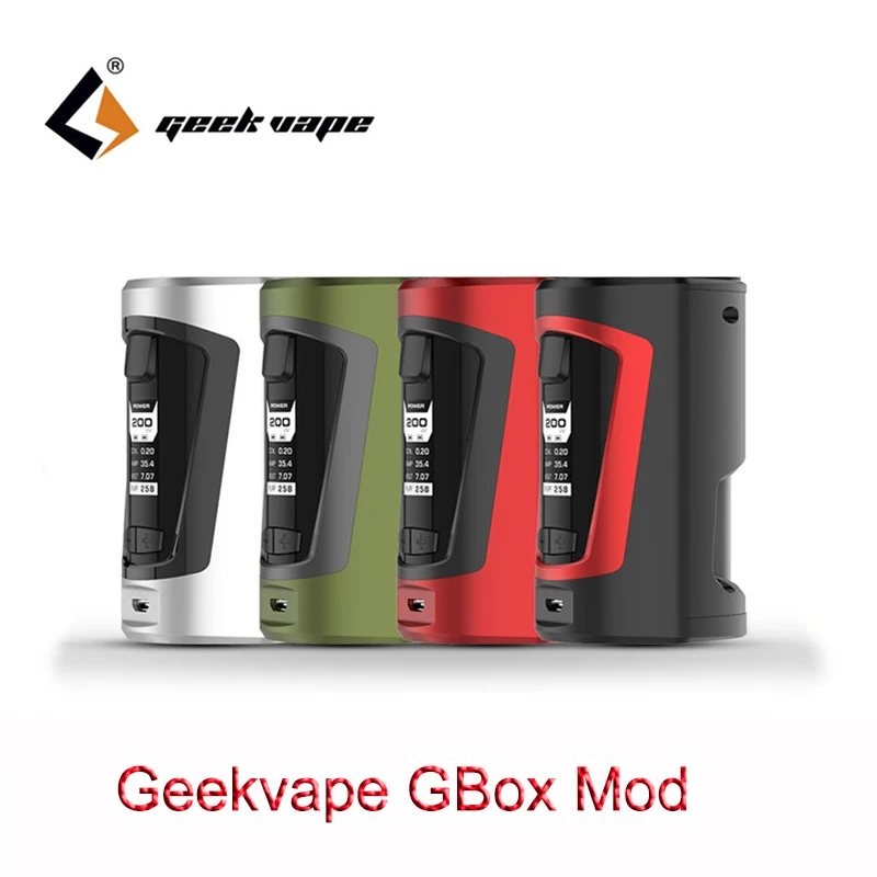 Geekvape Squonker box mod GBOX 200 Вт Питание от двух аккумуляторов 18650 с 8 мл Squonk bottle|box 200w|mod 200wbox |