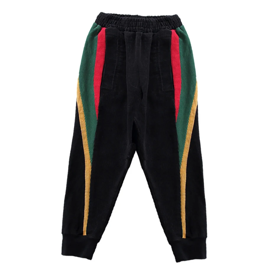 Штаны для мальчиков плотные вельветовые штаны детские средней посадки