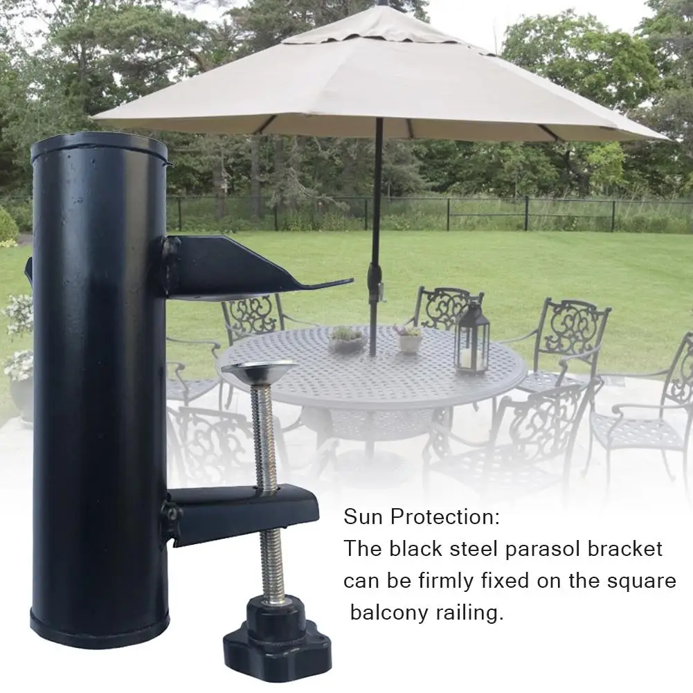 

Portable Bracket Umbrella Stand Fixed Clip Garden Courtyard Balcony Beach Parasol Holder For Garden Courtyard Balcony Beach Tool