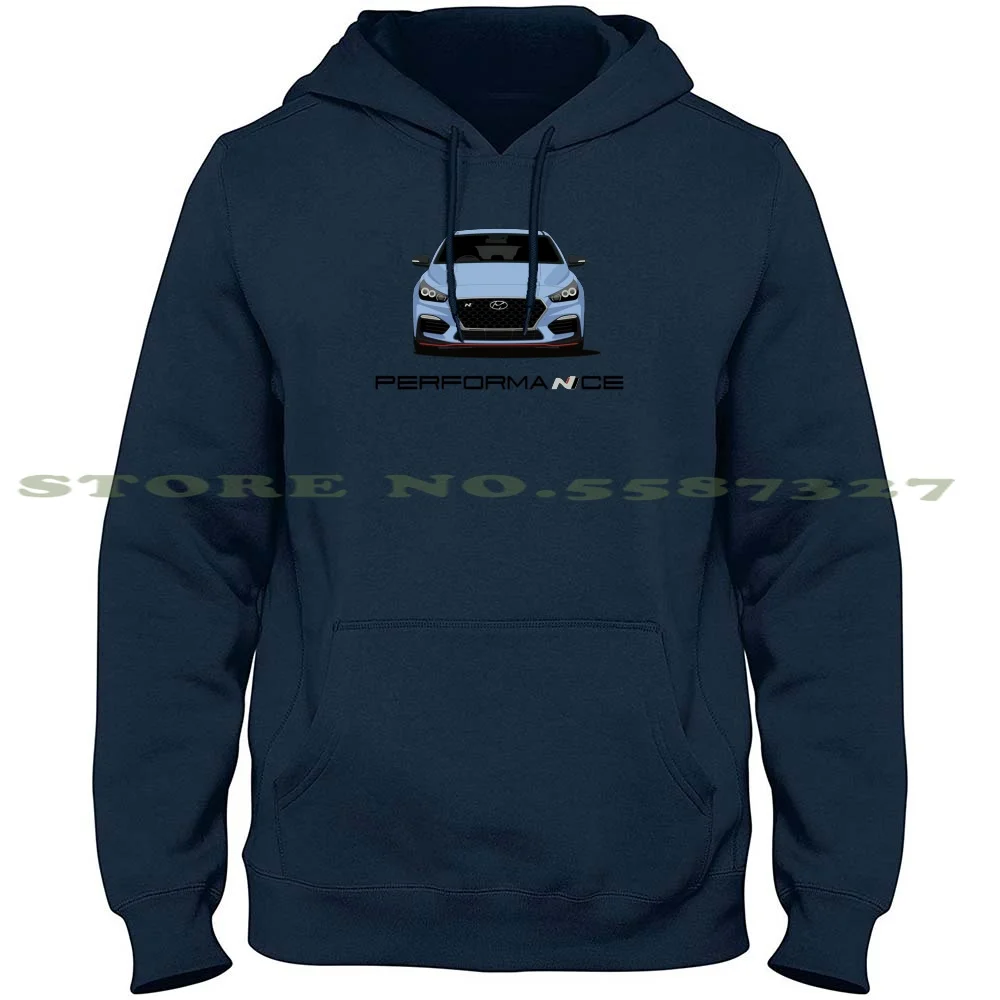 

I30N (Blue) Hoodies Sweatshirt For Men Women Hyundai I30 I30N N Performance Hot Hatch Hatchback Fastback Sportscar Racecar