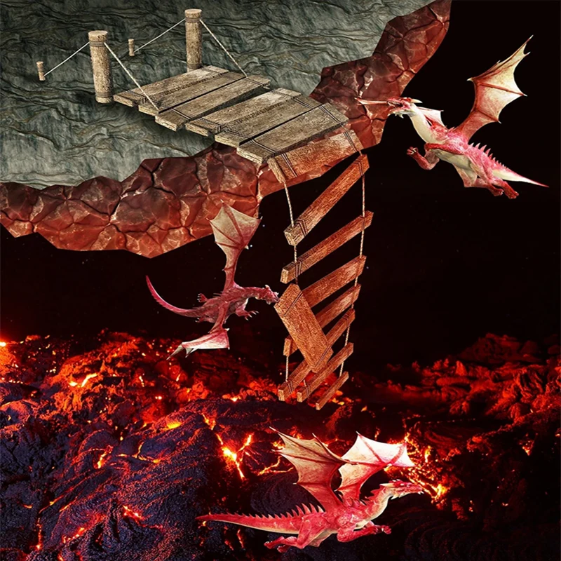 Пользовательские 3D фрески виниловые самоклеящиеся лавы вулкан Spitfire Dragon плитка