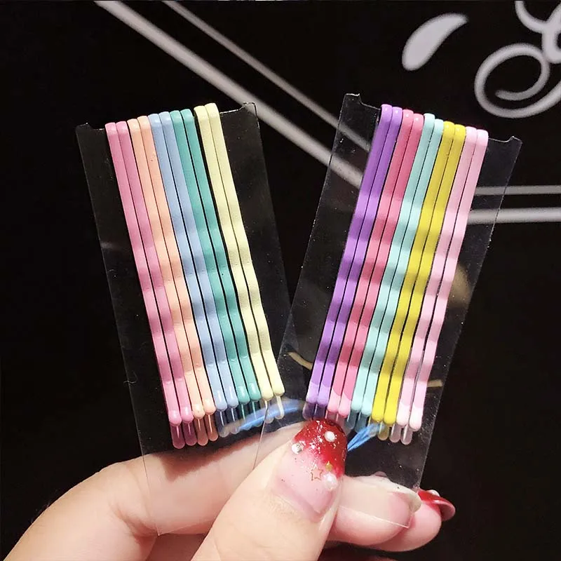 10 шт./упак. новые милые разноцветные заколки для волос украшение ободок модные