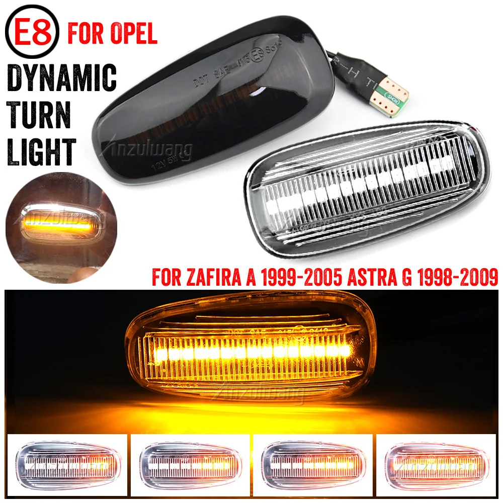 

Flowing Led Dynamic Turn Signal Light For Opel Zafira A 1999-2005 For Opel Astra G 1998-2009 Side Marker Light Sequential Blinke