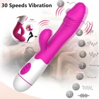 Фаллоимитатор G-Spot, вибратор для женщин, Вагина, анальные секс-игрушки, кролик, вибратор, Массажер Женский сексуальная игрушка для мастурбации для взрослых, 30 вибраций