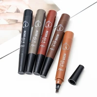 eyebrow pen waterproof with fork tip tattoo pencil cosmetic long lasting natural liquid microblading smudgeproof brow makeup