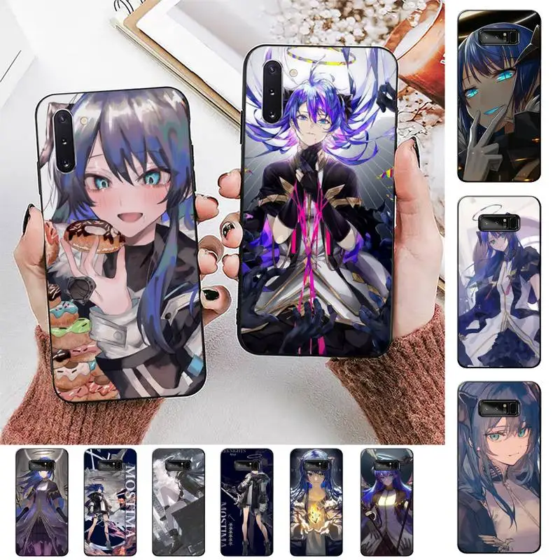 

FHNBLJ Anime Mostima Arknights Phone Case for Samsung Note 3 4 5 7 8 9 10 20 pro lite ultra for Oppo A9 2020