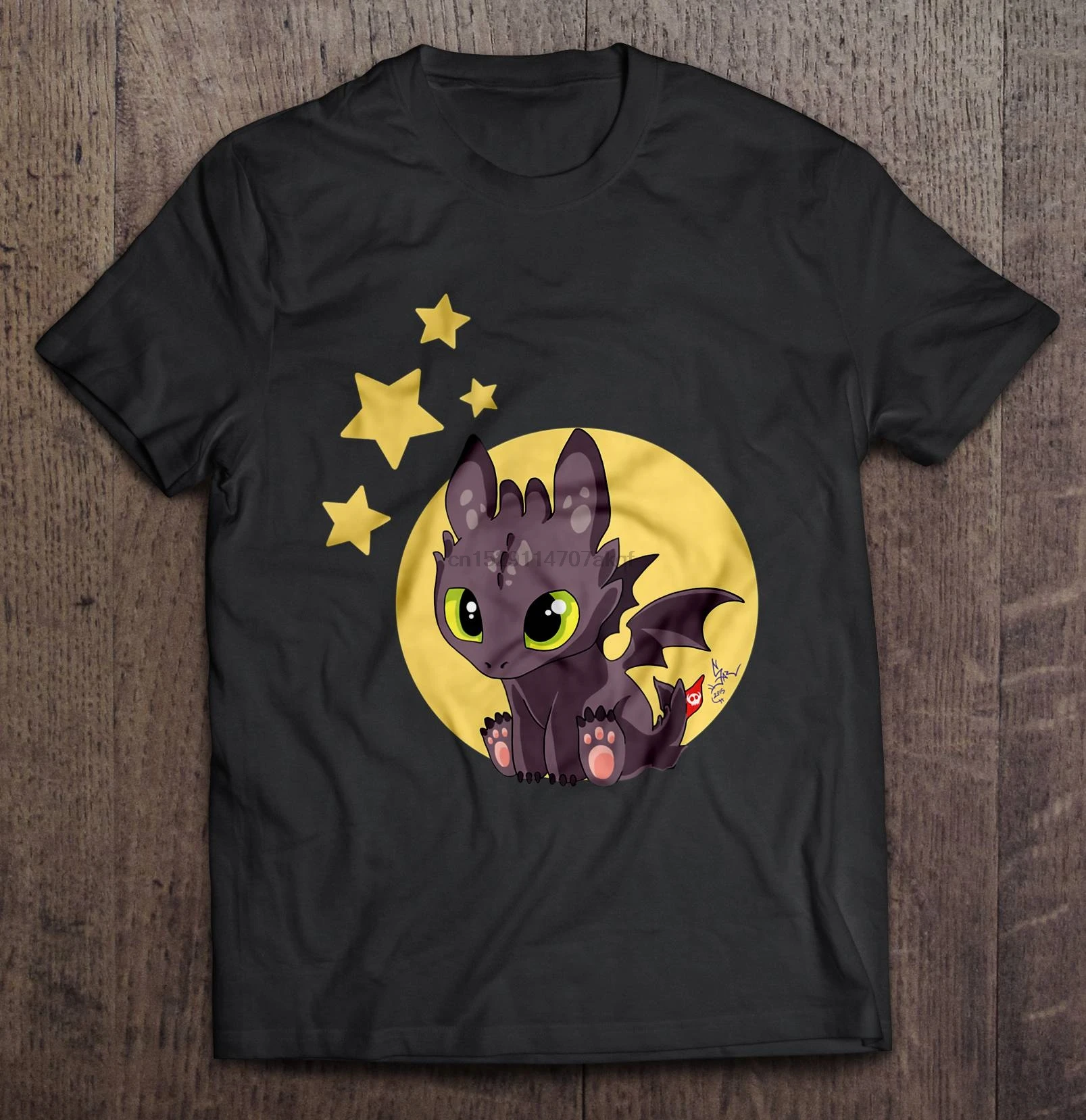 Мужская забавная футболка модная Детская с беззубиком и рисунком дракона