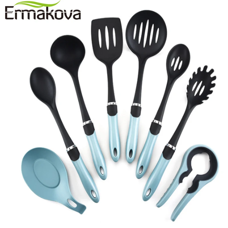 Набор нейлоновых кухонных принадлежностей ERMAKOVA 8 шт. качественные ручки