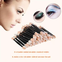 50pcs disposable eyeshadow brush makeup dual sided sponge nylon set eye shadow brushes for cosmetic applicator makeup tools