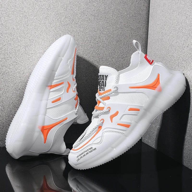

2020 autumn and winter new men's shoes flying woven breathable casual running shoes men's all-match mesh fashion sneakers
