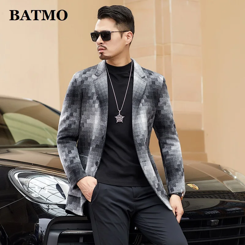 BATMO 2020 Новое поступление осень 60% шерсть повседневные мужские куртки мужской