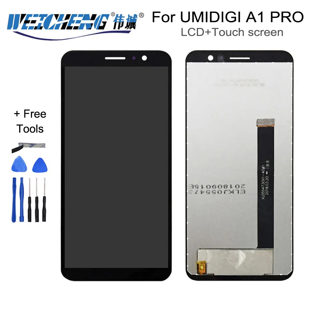 

ЖК-дисплей для UMIDIGI A1 PRO + сенсорный экран протестированный ЖК-дигитайзер стеклянная панель Замена для UMI A1 PRO LCD