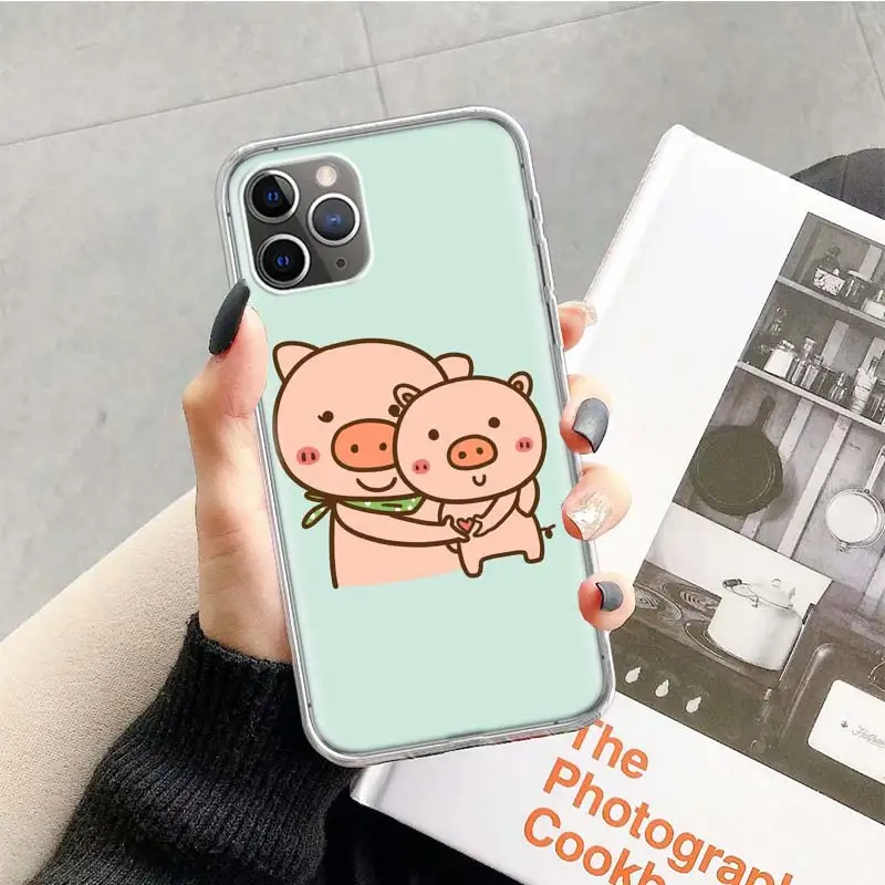 Милый розовый чехол Kawai Pig для Apple iPhone 11 13 12 Pro XS Max XR X 7 8 6 6S Plus Mini 5 | Мобильные