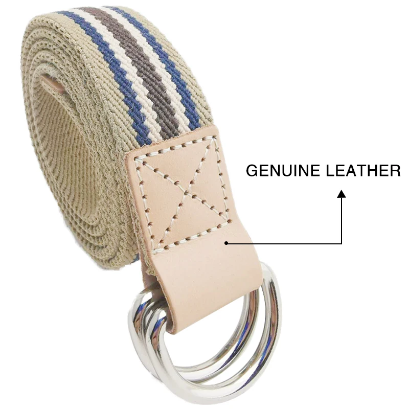 Мужские холщовые ремни с регулируемой D образной пряжкой мужские удлиненные для