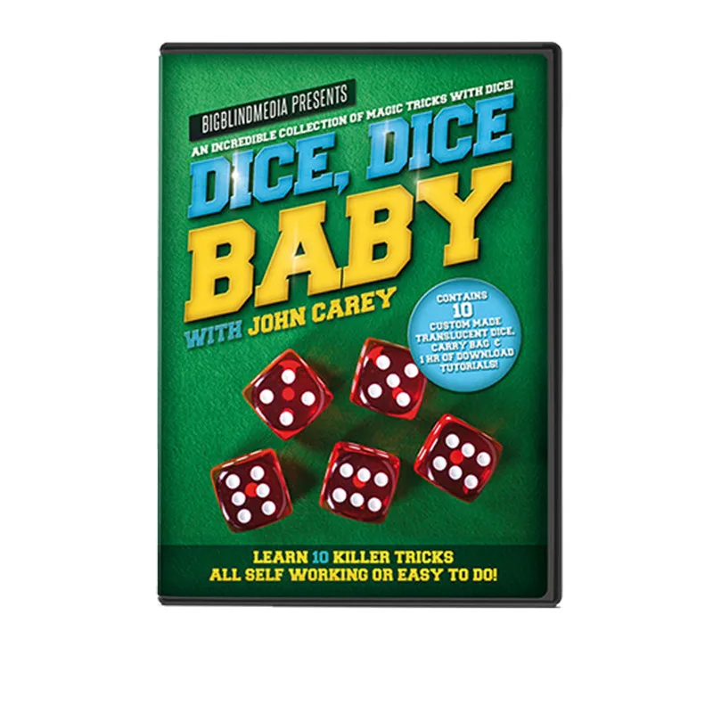 Dice Baby with John Carey (Props and Online Instructions) Close up Magic Tricks Gimmick Illusions Magician Vanishing | Игрушки и хобби