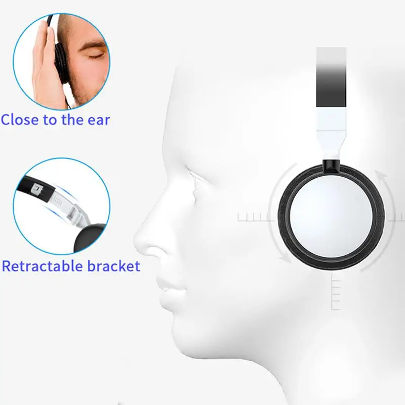 Гарнитура с кабелем игровая гарнитура басами стерео Музыкальная Регулируемая