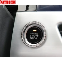engine ignition start stop button trim cover one button start with diamond for geely tugella xingyue fy11 2020 2022 accessories