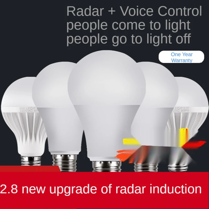 

Индукционная Светодиодная лампа с пузырьками, Индукционная лампа с человеческим телом, лампочка E27, с круглыми лампочками для лестниц, Инду...