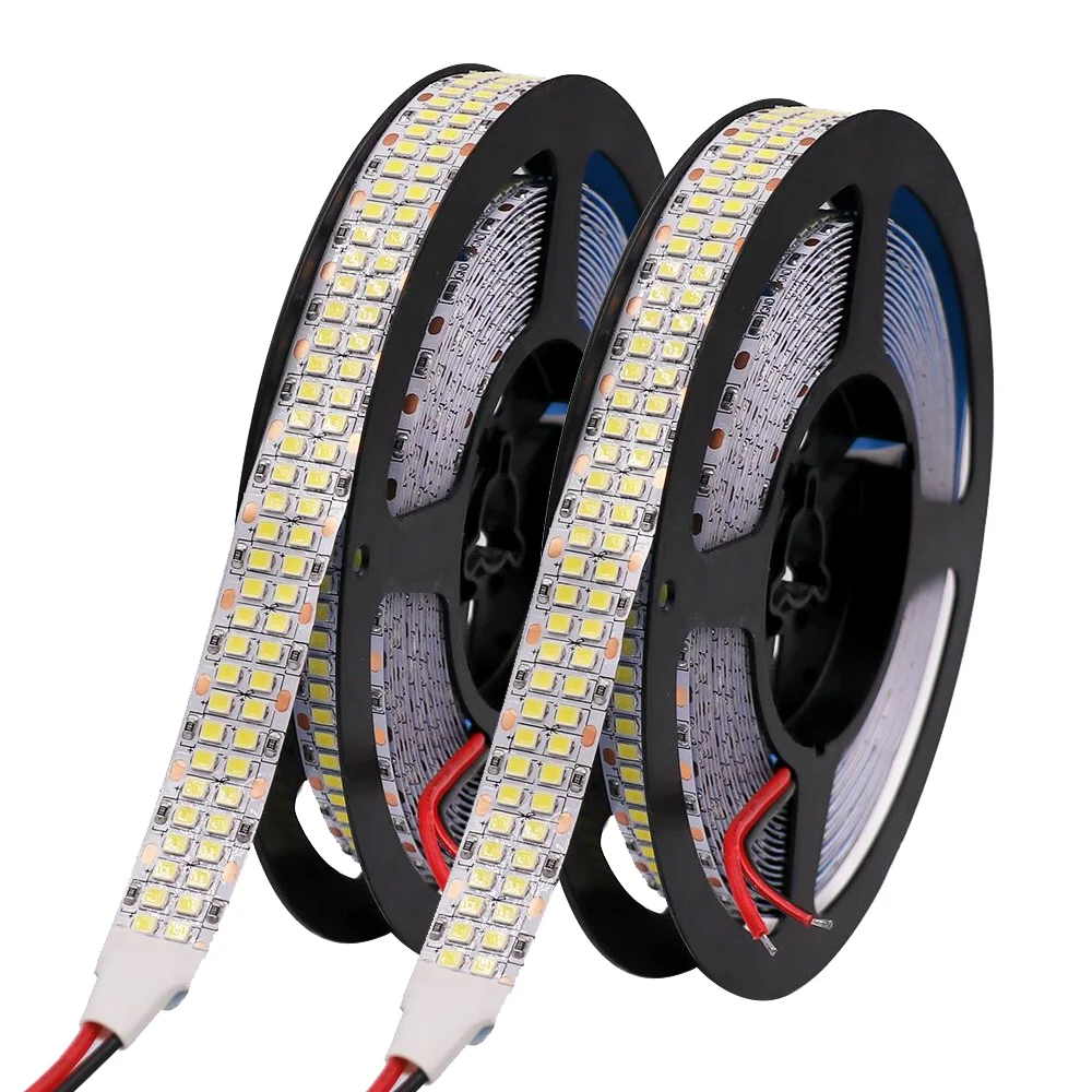 12V 24V Светодиодные ленты светильник SMD 2835 гибкая светодиодная лента 5 м