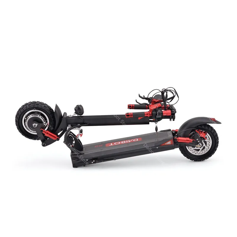 Мощный электрический скутер 60 в 65 км/ч двухмоторный с двумя колесами скейтборд