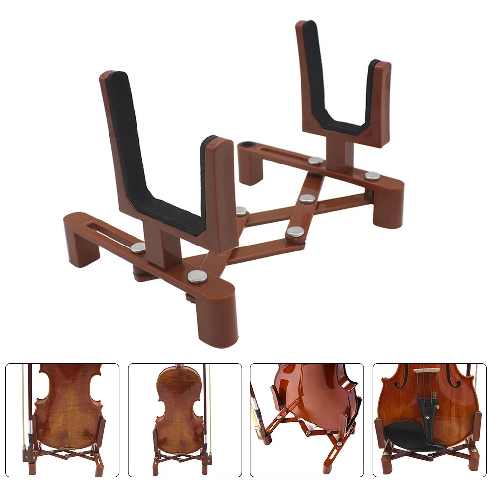 

1 шт., напольный держатель для скрипки, складная стойка для скрипки, витрина, стеллаж для скрипки (кофе)