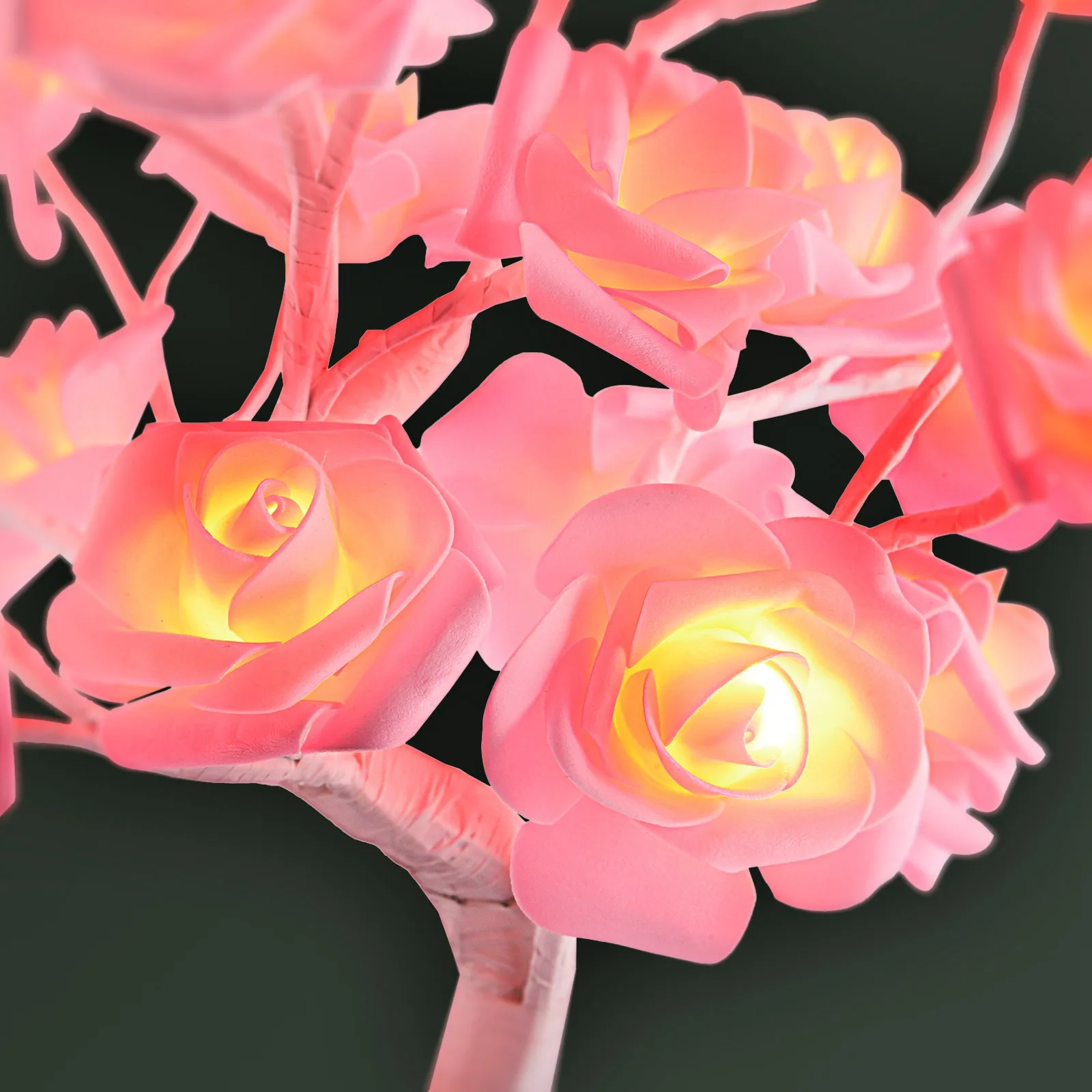 

Rose Light Night Lamp Flower Lamp Girl Bedroom Lamp Flower Table Lamp Tree Lamp Christmas LED Tree Wedding Holiday Decoration