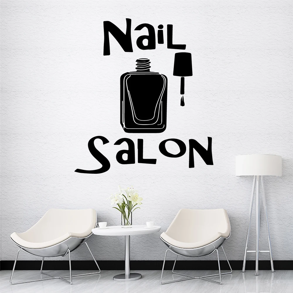 Прямая поставка маникюрный салон экологически чистые виниловые наклейки для