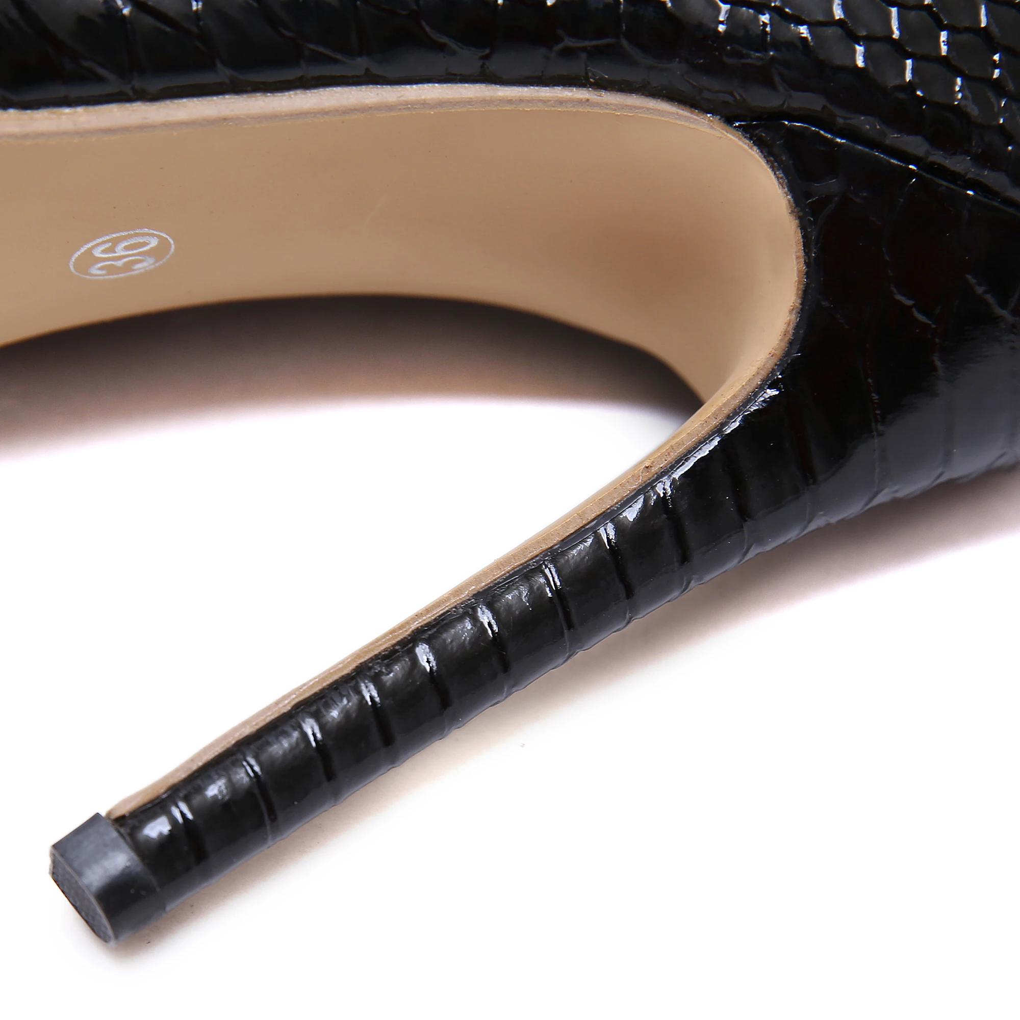 Женские ботильоны ELVIRAS на молнии с острым носком высоком каблуке 11 5 см обувь для