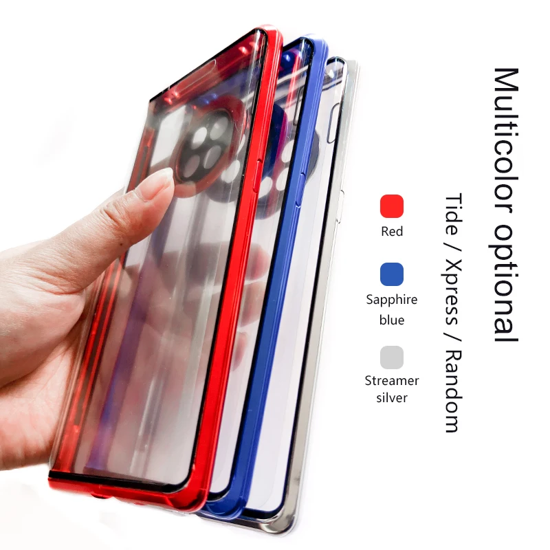 Двухсторонний стеклянный чехол для Huawei Mate30Pro полная защита от падения магнитное