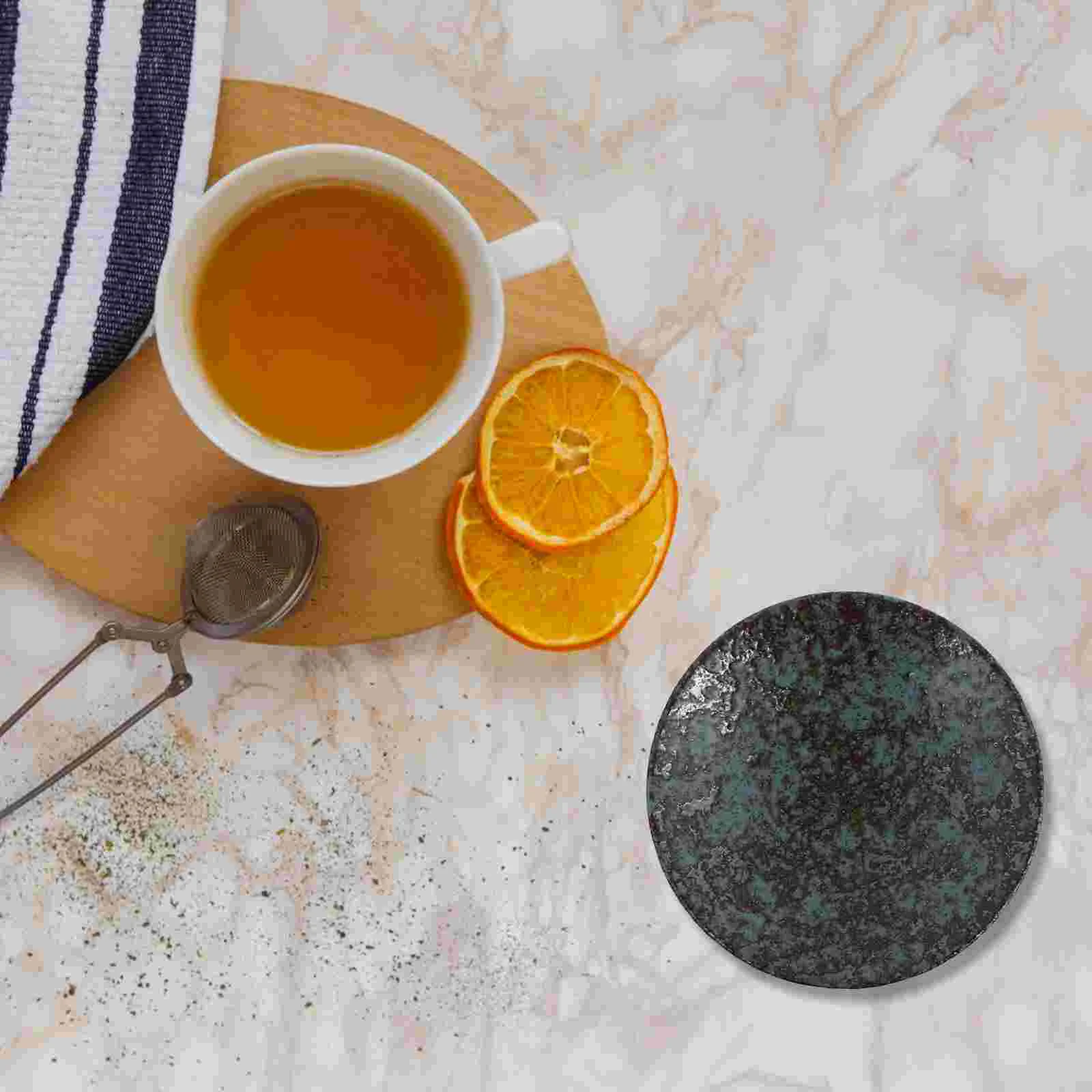 1 шт. керамическая круглая подставка Изолированная декоративная под чашку | Дом и