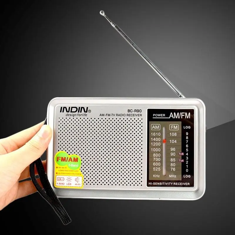 Портативный AM FM радио Ретро винтажный встроенный динамик Карманный многоцелевой коротковолновой приемник R90 для пожилых людей высокого качества Radyo