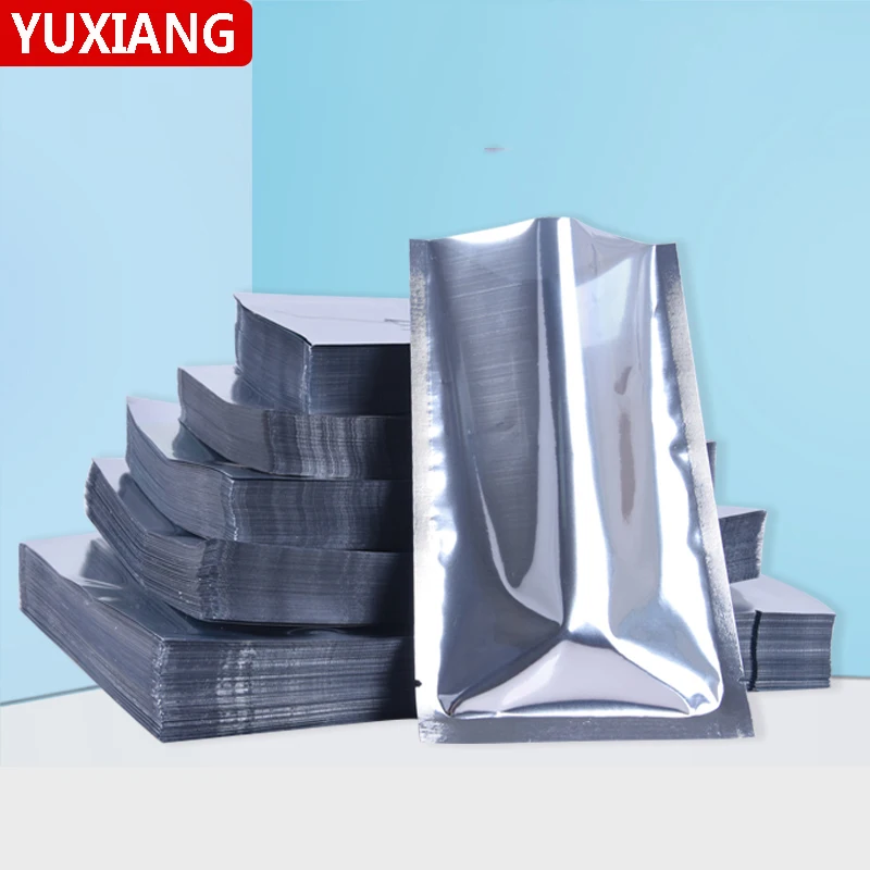 

Silver Open Top Plating Aluminized Bag Heat Seal Food Packaging Vacuum Bag Aluminizing Foil Plastic Bag Pouch