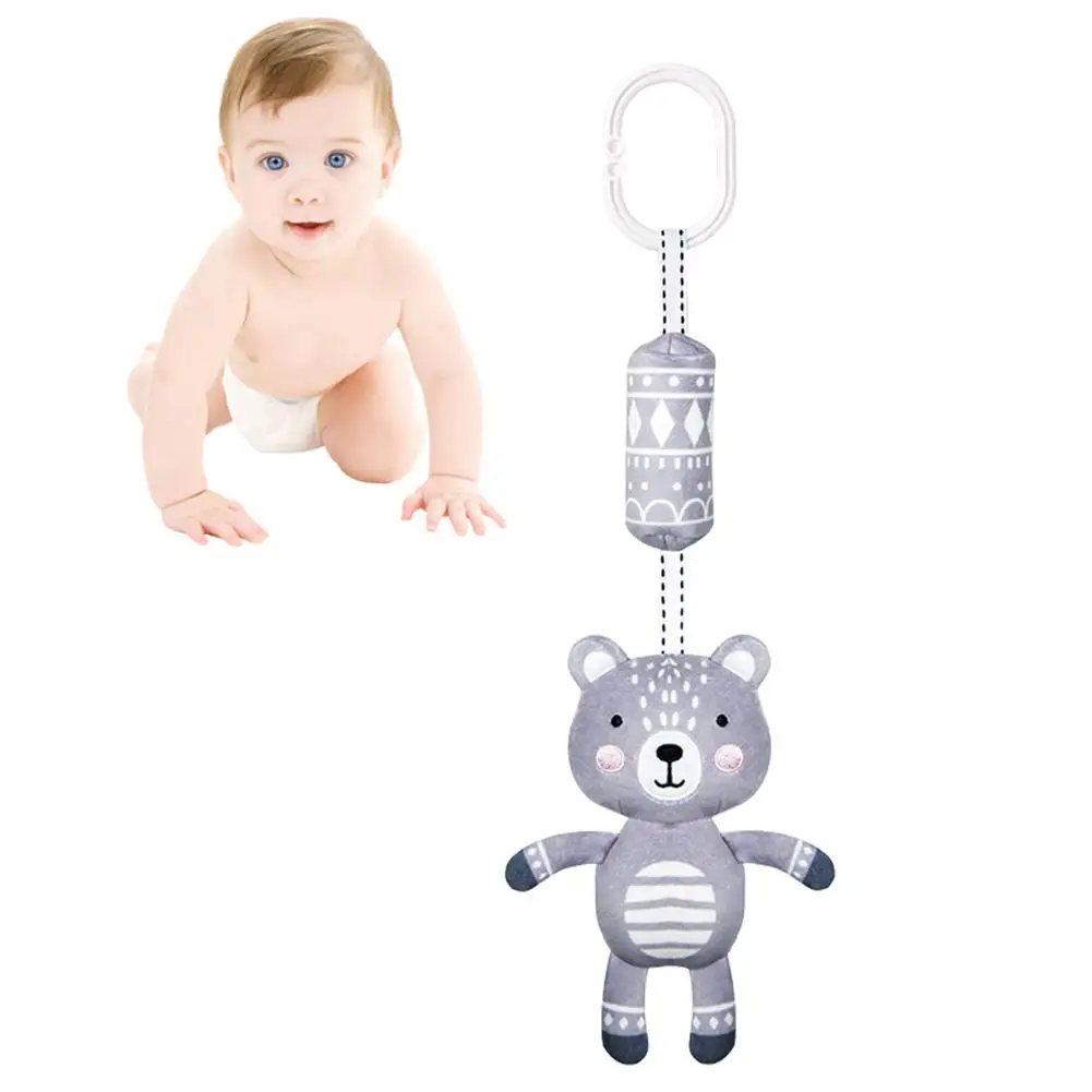 

Newborn Toys Baby Bed Crib Car Seat Stroller Soft Plush Toys With Music Box And BB Squeaker Best Gift For Baby 0-18 Month (Bea