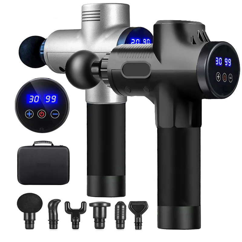 

High frequency Massage Gun Muscle Relax Body Relaxation Electric Massager with Portable Bag Therapy Gun With Massage Attachment