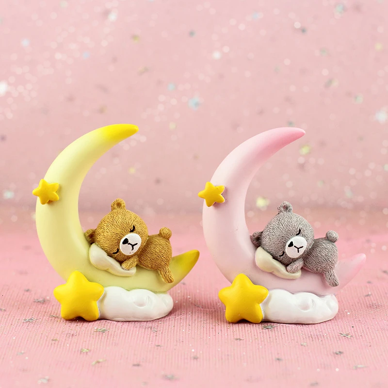 Свадьба торт Топпер луна медведь звезда День Рождения Торт украшения торты Toppers