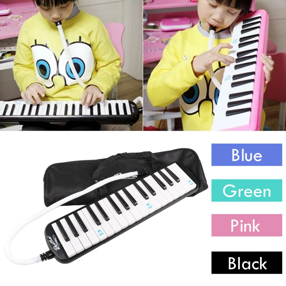 32 Key Melodica with Carrying Bag Musical Instrument for Music Lovers Beginners Gift Exquisite Workmanship Deluxe Carrying Case