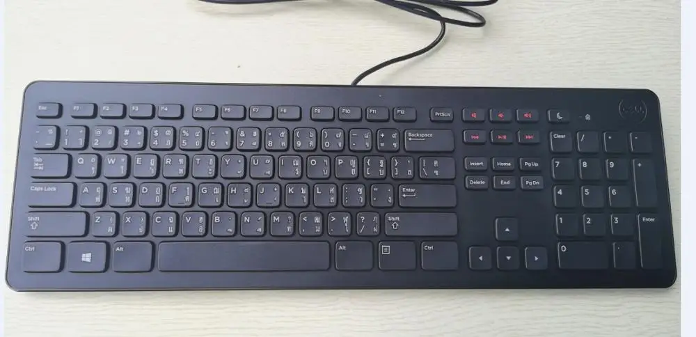 Оригинальная тайская клавиатура с раскладкой USB Проводная Водонепроницаемая для