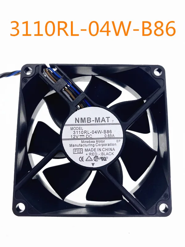 Для NMB MAT 3110RL 04W B86 F02 DC 12V 0.65A 4 проводной 80x80x25 мм Сервер вентилятор охлаждения|Пульты