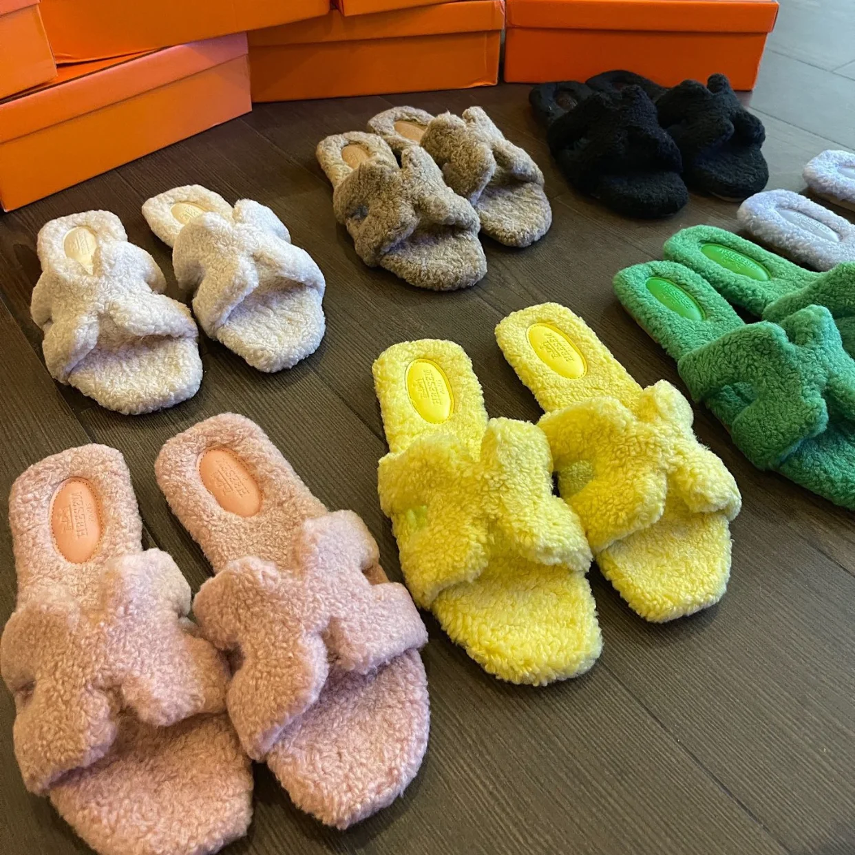 

Зимние меховые женские тапочки, теплые плюшевые домашние тапочки, женская обувь, женская повседневная обувь, женская обувь на плоской подош...