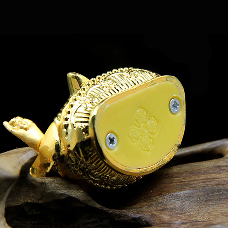 8 см позолоченная тантрическая буддийская Металлическая статуэтка Бодхисаттва