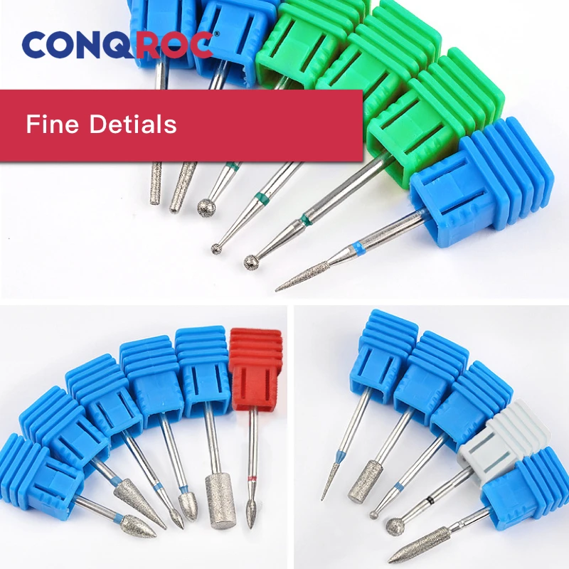 Сверло Карбидное алмазное для снятия гель лака 2 35 мм 3/32 дюйма 5 шт.|Сверла| |