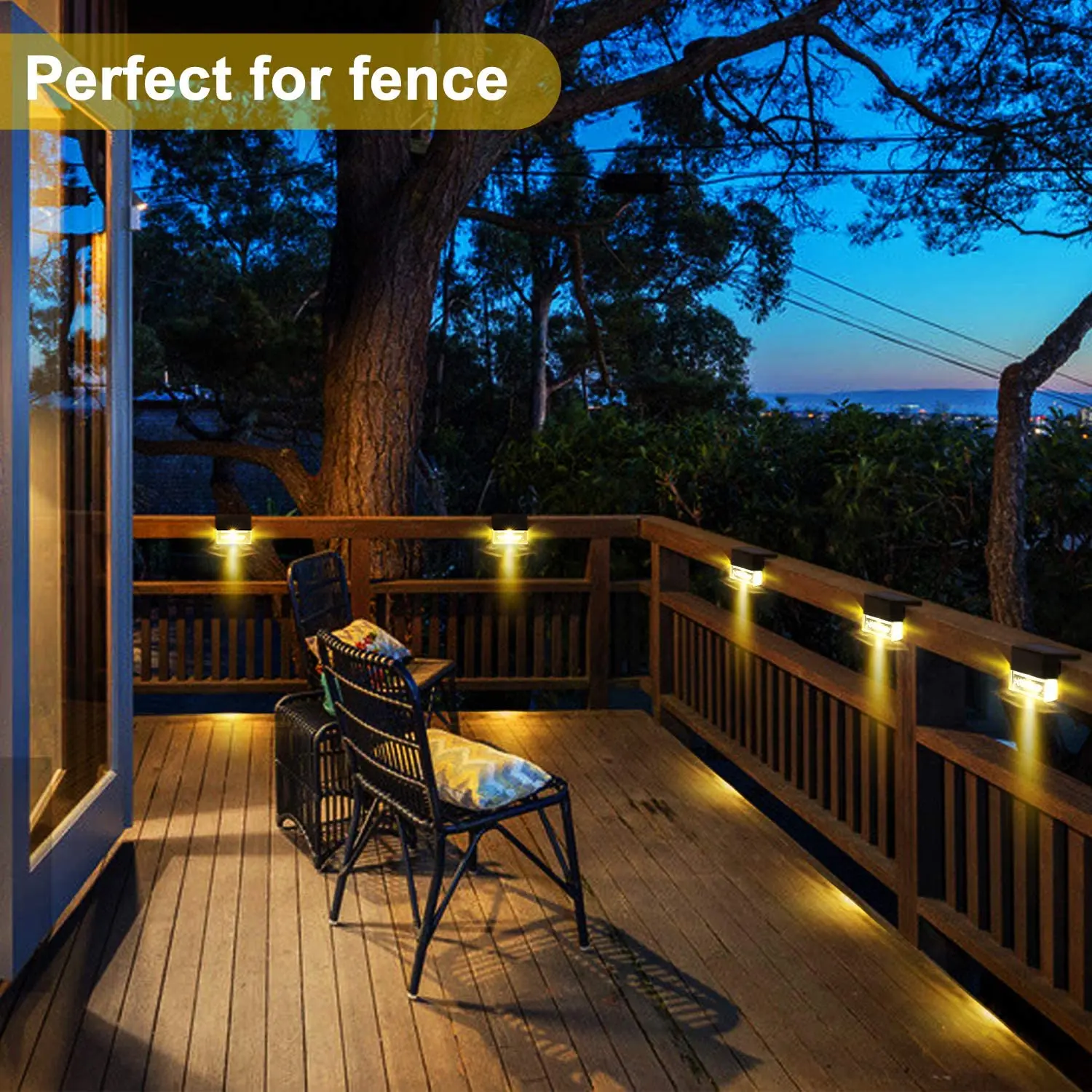 Светодиодная уличная лампа на солнечной батарее с изменением цвета теплого