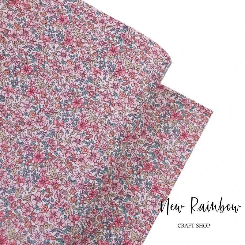 Новинка элегантная Цветочная искусственная кожа размер 30 х13 см в рулоне 8