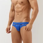 Мужские плавки с низкой посадкой SD36, однотонные трусы-бикини с вырезами, шорты для гомосексуалистов, купальный костюм, купальники